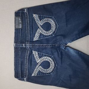 BIG STAR "MADDIE' BOOT WOMEN'S BLUE JEANS SIZE 27R INSEAM 31" RISE 8"